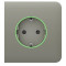 Ajax SideCover (smart) [type F] [55] ASP olive фронтальна панель. Photo 1