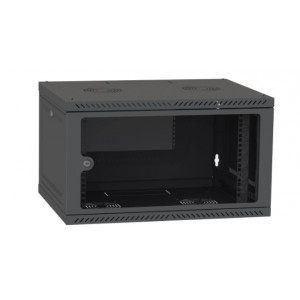 IPCOM 4U 600x450 Шкаф телекоммуникационный двери стекло (черный)