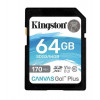 Kingston 64GB SDXC Canvas Go Plus 170R C10 UHS-I U3 V30 Модуль флэш-памяти