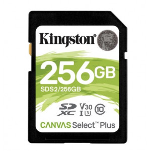 Kingston 256GB SDXC Canvas Select Plus 100R C10 UHS-I U3 V30 Модуль флеш-пам'яті