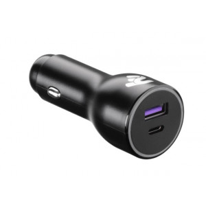 2E Dual USB Car Charger 38W USB-C Black (2E-ACR18PDQC-B) Зарядний пристрій автомобільний