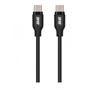 2E Type-C Glow USB-C > USB-C Кабель заряджання/синхронізації 1м 60Вт чорний