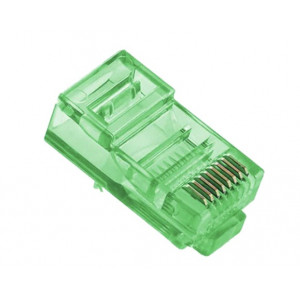 Merlion RJ-45 8P8C UTP Cat-5 Q100 Green Коннектор (100 шт/уп.)