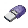 Kingston 128GB USB 3.2 Type-A Gen1 + Type-C DT microDuo 3C R200MB/s Накопитель