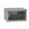 IPCOM 6U 600x600 Шкаф телекоммуникационный двери стекло (серый)