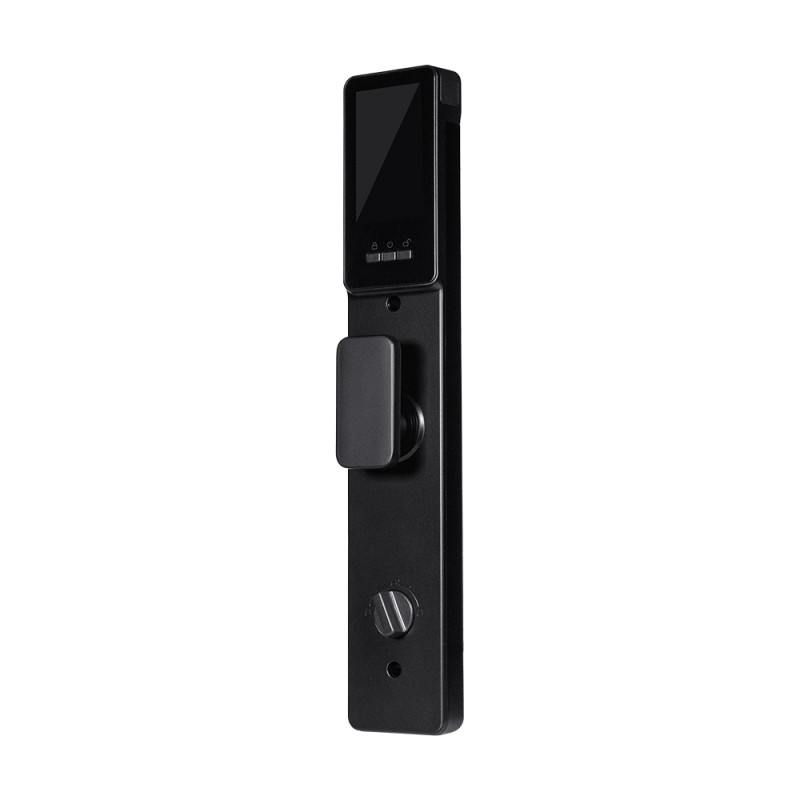 Замок біометричний автономний Trinix TRL-8804BTV Black L/R з Bluetooth та Wi-Fi, розпізнаванням облич, долоней, зчитувачем відбитків пальців і карт Mifare