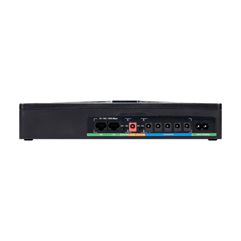 Джерело безперебійного живлення DC UPS Trinix TRX-MUPS-48100 Type-C (4*6000mAh LiFePo4) 5V/12V/24V/48V/52V/PoE, LiFePO4 4*6Ah, для роутера і медіаконвертера