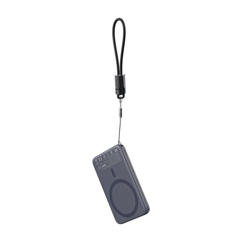 Повербанк 5000mAh Choetech B861 Grey 20W QC3.0 PD3.0 бездротова магнітна зарядка MagSafe