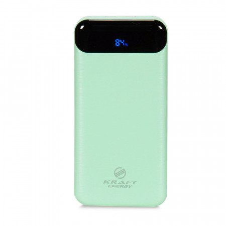 Повербанк 10000mAh Power Bank Kraft KPB-2010FC Green 22.5W QC3.0