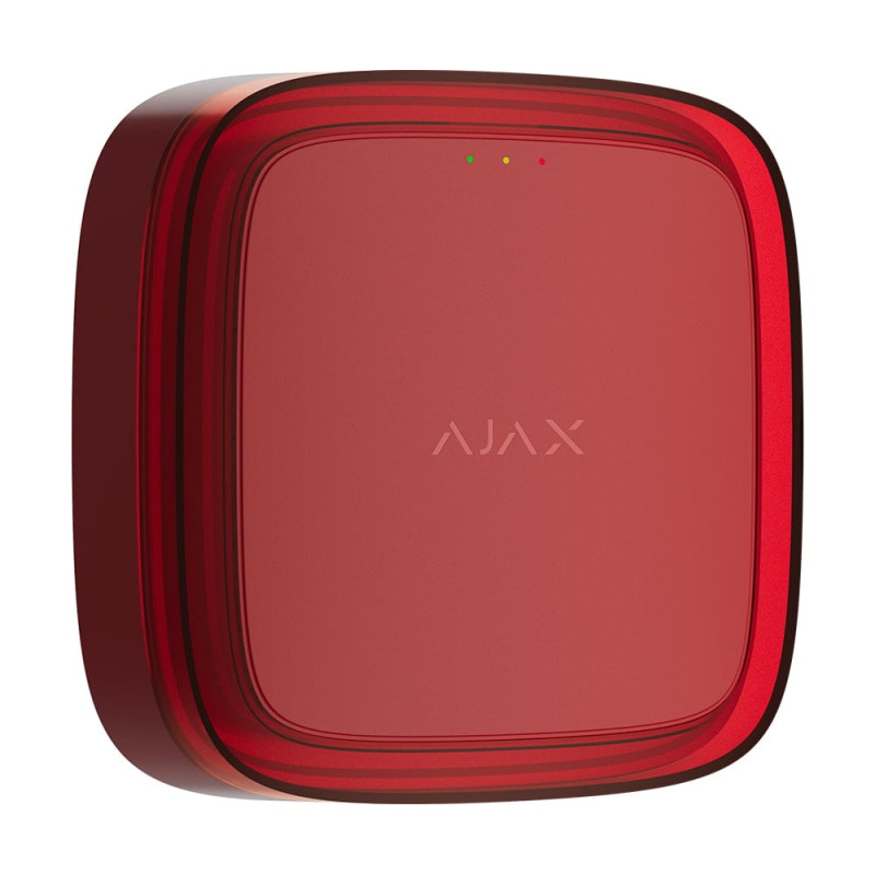 Бездротовий адресний пожежний оповіщувач світловий Ajax EN54 FireProtect (VAD) Jeweller Red