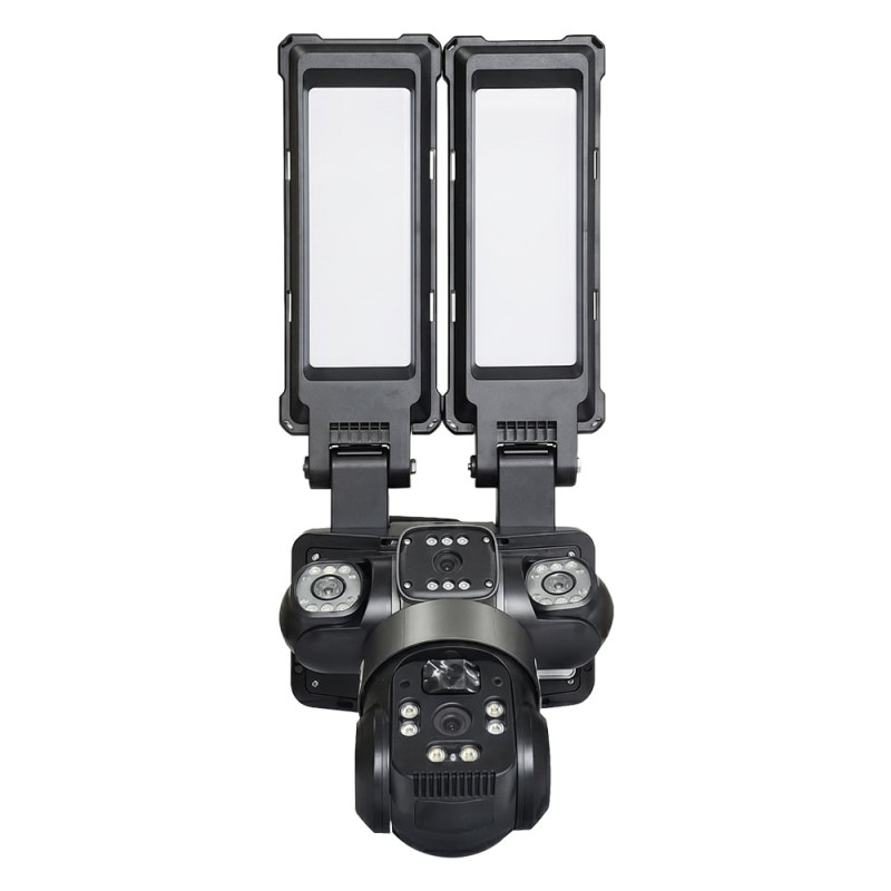 IP PTZ-відеокамера автономна з WiFi, прожектором та сонячною панеллю 3Mp+3Mp+3Mp Light Vision VLC-1223WIL/3C (Lamp+Solar) f=4mm, на акумуляторних батареях
