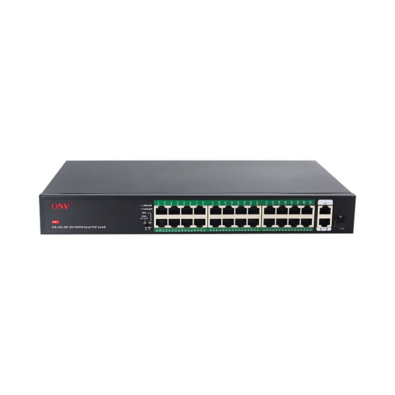 PoE-комутатор некерований 27-портовий ONV ONV-H1024PFD з 24 портами PoE