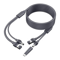 Кабель живлення та передачі даних 2 в 1 DC+Ethernet для Starlink Mini з перехідником Type-C 23м