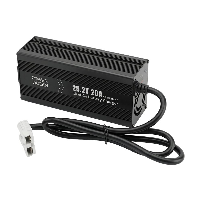 Зарядний пристрій для акумуляторних батарей LiFePO4 29.2V/20A Power Queen P24V20A-BCHA-MINI-X