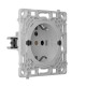 Механізм розетки Ajax OutletCore (basic) vertical [type F] для вбудованої вертикальної розетки Outlet (basic) vertical [type F]