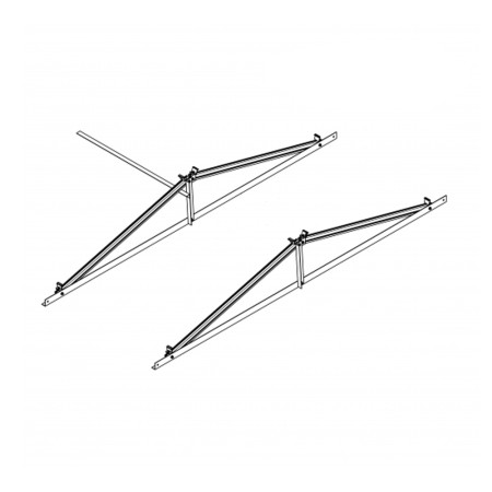 Система кріплення Spline systems Схід-захід для 2 сонячних панелей
