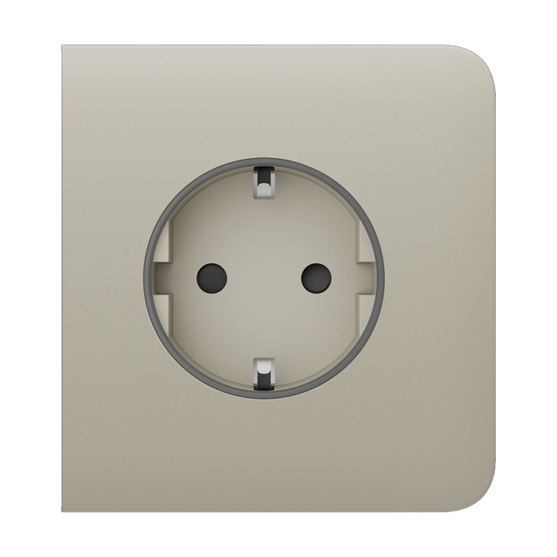 Фронтальна панель Ajax SideCover (basic) [type F] ivory/слонова кістка для розетки Outlet (type F)