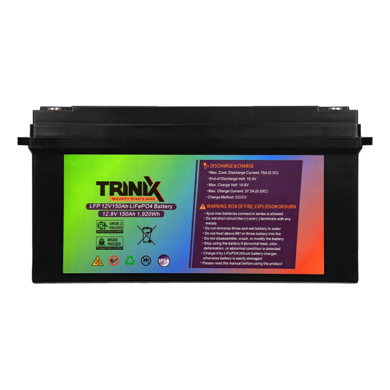 Акумуляторна батарея літій-залізо-фосфатна 12В 150А*год Trinix 12V150Ah LiFePO4