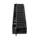 Кабельний організатор Trinix TRX-1U/CM-HP Black horizontal горизонтальний пластиковий на 12 портів для комутаційної шафи 19