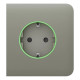 Фронтальна панель Ajax SideCover (smart) [type F] [55] ASP olive/оливкова для розумної розетки Outlet (type F)