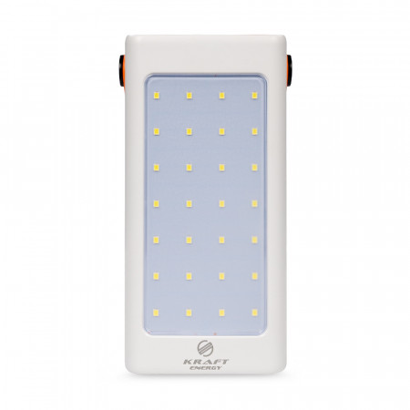 Повербанк 90000mAh Power Bank Kraft KPB-2490FCL White 22.5W QC3.0 LED-ліхтар