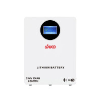 Акумуляторна батарея літій-залізо-фосфатна LiFePO4 100А*год 25.6В 2560Вт*год Sako Li-Sun series SK-25.6V100Ah настінний / підлоговий монтаж