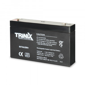Акумуляторна батарея 6V7Ah/20Hr TRINIX свинцево-кислотна