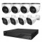 Комплект IP-відеонагляду на 8 камер TVT IP-Video Kit 8x4Mp (T/B) PoE: 4 купольні + 4 циліндричні 4Mp відеокамери + 8-канальний 6Mp відеореєстратор. Photo 1