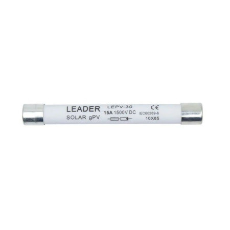 Плавкий запобіжник 15A 1500V Leader FSKDC15AL для сонячних панелей
