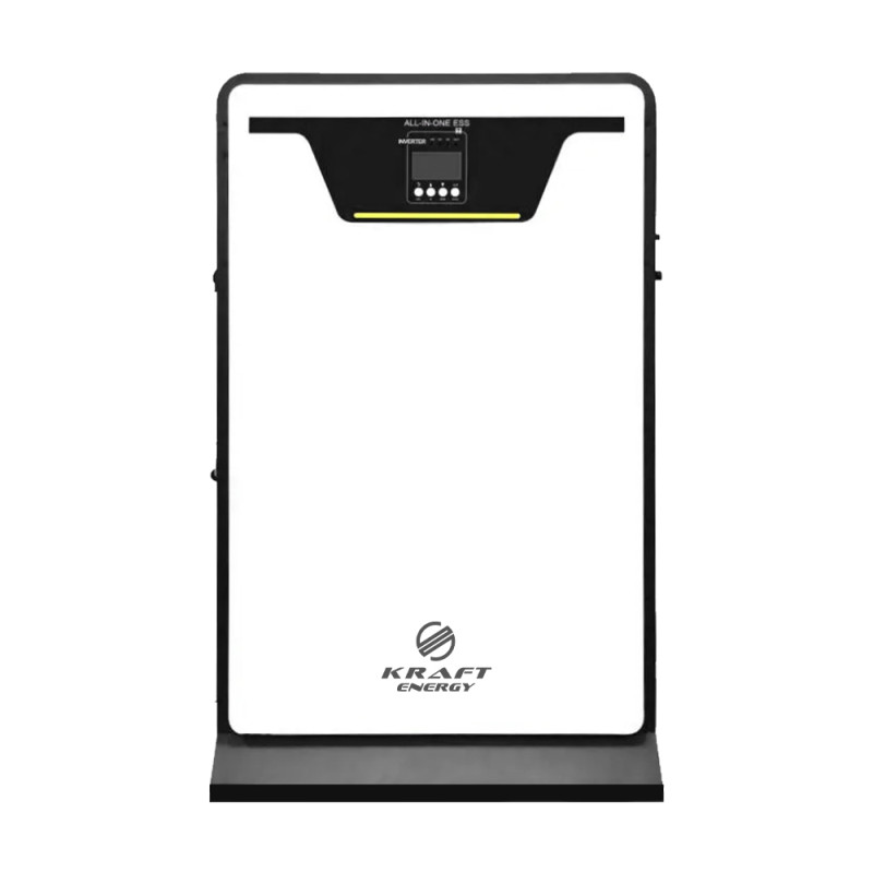 Гібридний інвертор 5kW Kraft KRF-HISA-5KW/10kwh-80A з вбудованою акумуляторною батареєю LiFePO4