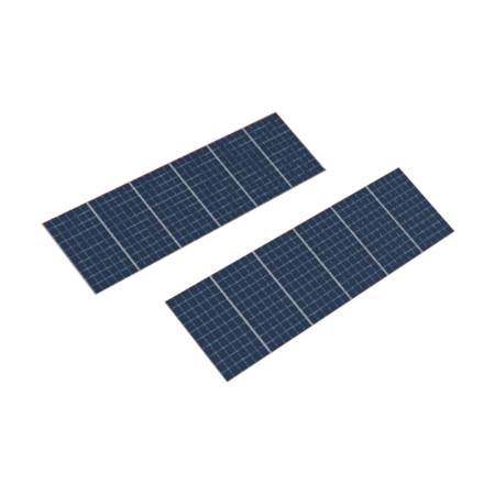 Система кріплення Spline systems для 9 сонячних панелей зі змінним кутом нахилу