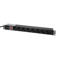 Блок розеток Trinix TRX-PDU/8M-16А Black для комутаційної шафи 19
