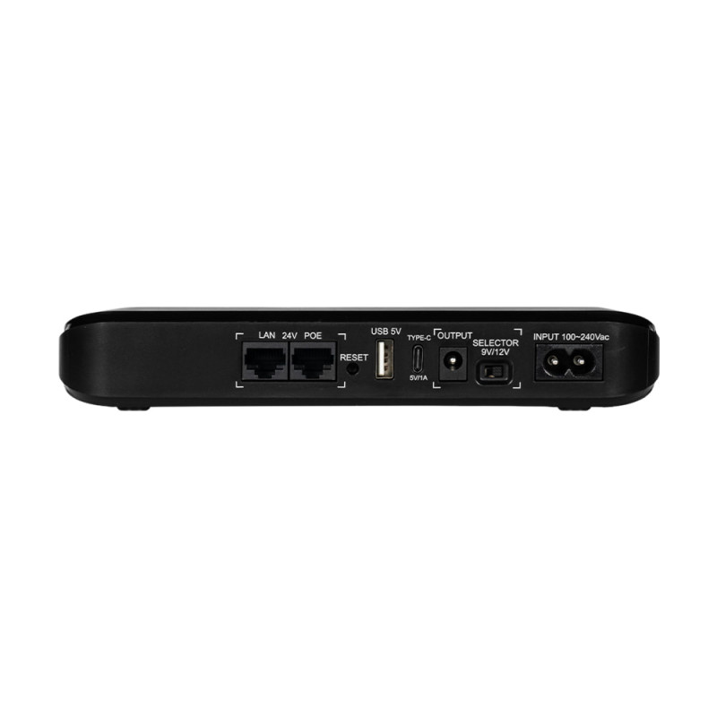 Джерело безперебійного живлення Mini UPS SKE POE-830P-LFP 20000mAh 5V/9V/12V/24V/PoE, LiFePo4 4*5Ah, для роутера і медіаконвертера