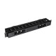 Кабельний організатор Trinix TRX-1U/CM-HP Black horizontal горизонтальний пластиковий на 12 портів для комутаційної шафи 19
