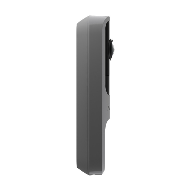 Відеодзвінок з WiFi 4Mp Ajax DoorBell Gray із вбудованим штучним інтелектом та ІЧ датчиком руху
