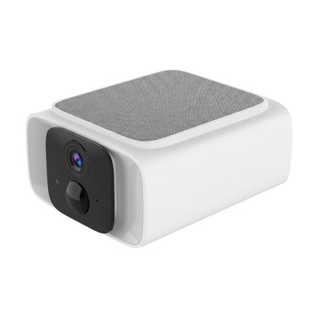 Автономна WiFi 2.4/5GHz IP-відеокамера з сонячною панеллю 5Mp Light Vision VLC-05IB-Solar (Tuya) White, f=2.8mm, на акумуляторних батареях 6000mAh