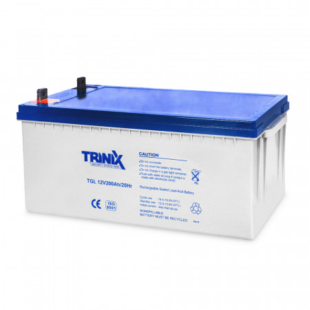 Акумуляторна батарея гелева 12В 200Аг TRINIX TGL12V200Ah/20Hr GEL