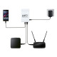 Джерело безперебійного живлення з блоком живлення Mini UPS WGP UPS103C Quick Charge 20000mAh 5V/12V/12V, Li-ion 4*5Ah, для роутера та оптичного терміналу