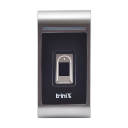 Біометричний антивандальний термінал Trinix TRR-1102MFI(WF) зі зчитувачем відбитків пальців і карт Mifare