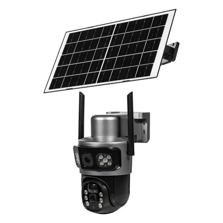 IP PTZ-відеокамера автономна з 4G та сонячною панеллю 3Mp+3Mp Light Vision VLC-9430IG/2C3S (Solar) f=4mm, на акумуляторних батареях