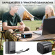 Повербанк 20000mAh Choetech B815 Grey 130W QC3.0 PD3.0 TFT Smart дисплей, вбудований кабель