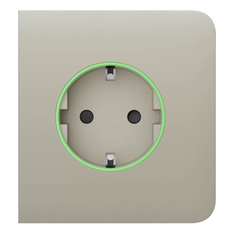 Фронтальна панель Ajax SideCover (smart) [type F] [55] ASP ivory/слонова кістка для розумної розетки Outlet (type F)