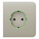 Фронтальна панель Ajax SideCover (smart) [type F] [55] ASP ivory/слонова кістка для розумної розетки Outlet (type F)