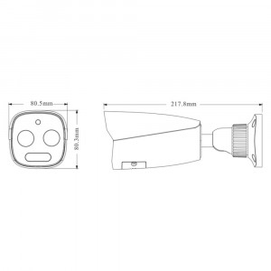 Тепловізійна IP-відеокамера 5Mp TVT TD-5422E1-VT(7/PE) f=8mm, thermal 256x192 f=7mm. Photo 2