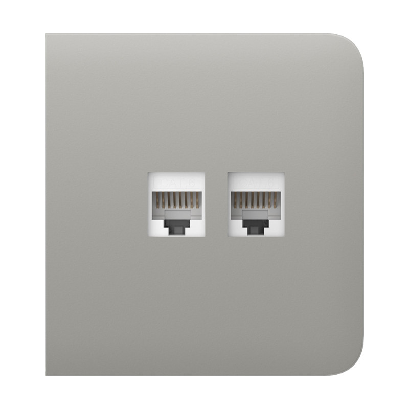 Фронтальна панель Ajax SideCover (LAN) oyster/устрична для інтернет-розетки Outlet (LAN)