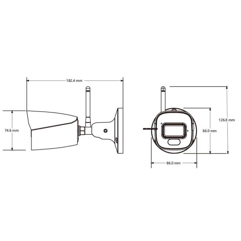 IP-відеокамера з WiFi 6 5Mp TVT TD-9451S4-C(D/WP/AW2) White f=2.8mm, ІЧ+LED-підсвічування, з мікрофоном
