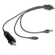 Кабель живлення 3 в 1 для Starlink Mini E-NET автомобільний прикурювач, DC Plug та USB Type-C Plug 5м