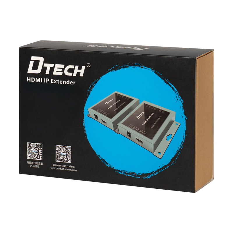 Подовжувач відеосигналу HDMI 150m IP-150 Dtech DT-7043R (QCW) Receiver
