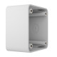 Коробка Ajax SurfaceBox [55] White для зовнішнього монтажу одного пристрою LightSwitch чи Outlet