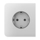 Фронтальна панель Ajax SideCover (basic) [type F] white/біла для розетки Outlet (type F)